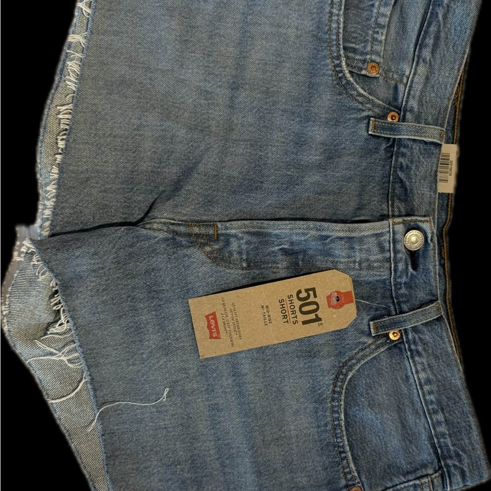 Levi's Blue Classic Denim Jeans with Natural Fading